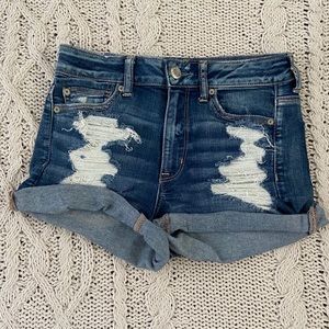 high rise shorts from american eagle